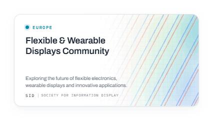 Flexible & Wearable Displays Community