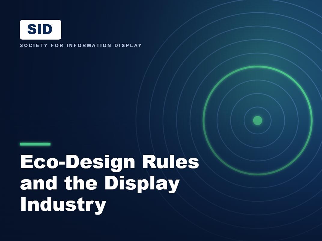 Eco-Design Rules and the Display Industry